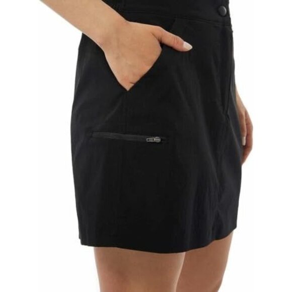 32 Degrees Cool Women S Stretch Skort Skirt Shorties Athleisure Shorts Black - Picture 5 of 8